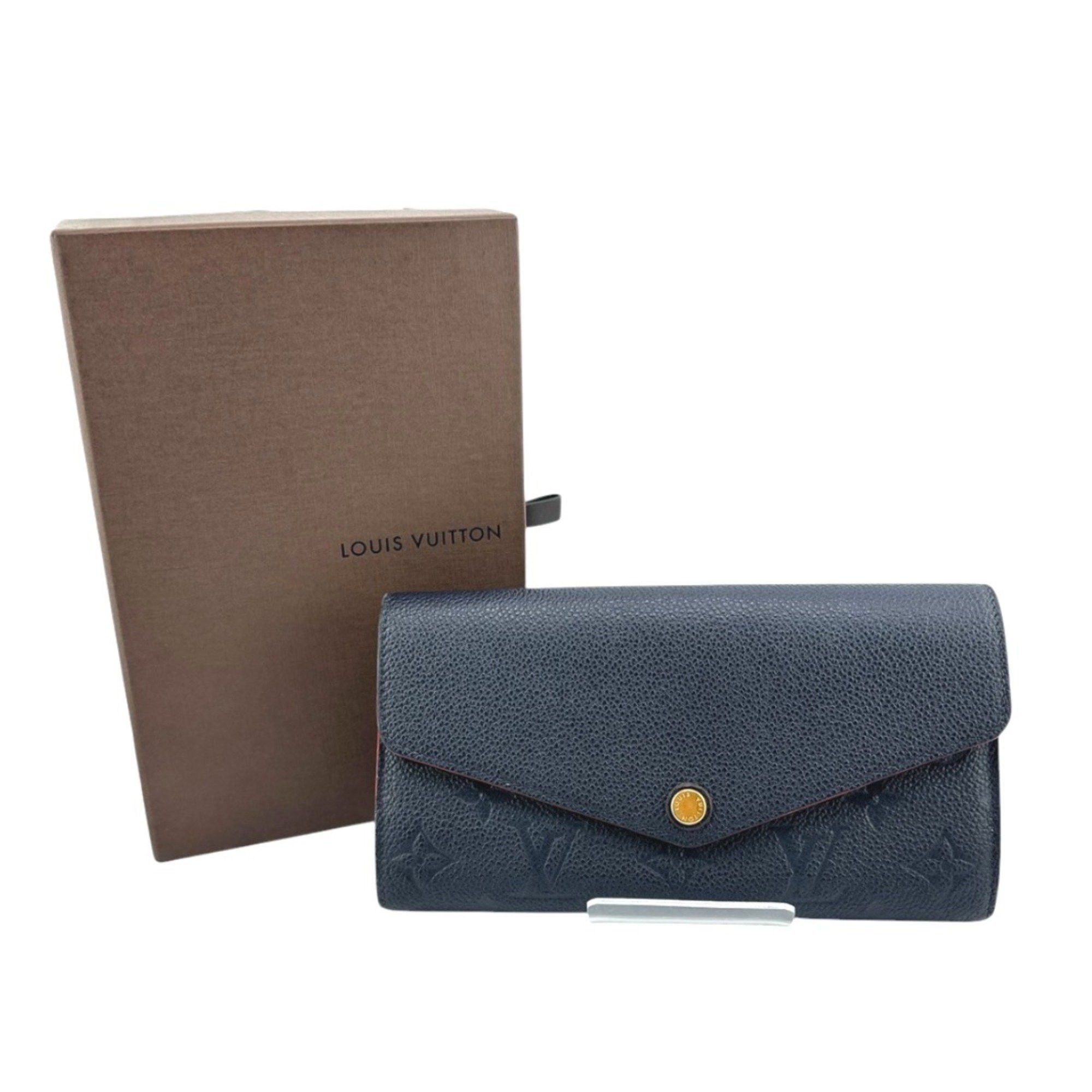 Louis Vuitton Louis Vuitton Long Wallet Portefeuille Sarah Empreinte Card and Coin Pocket Monogram M62125 Marine Rouge LV Size ONE SIZE - 1 Thumbnail