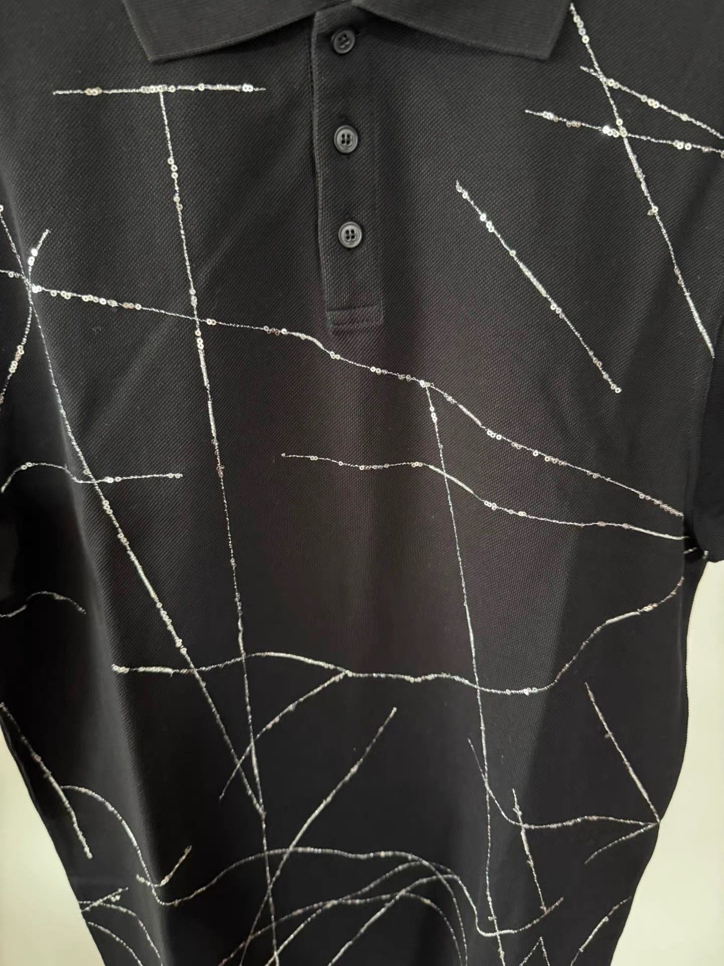 Saint Laurent Paris Saint Laurent Men's Runway Polo Shirt K33 Size US M / EU 48-50 / 2 - 2 Thumbnail