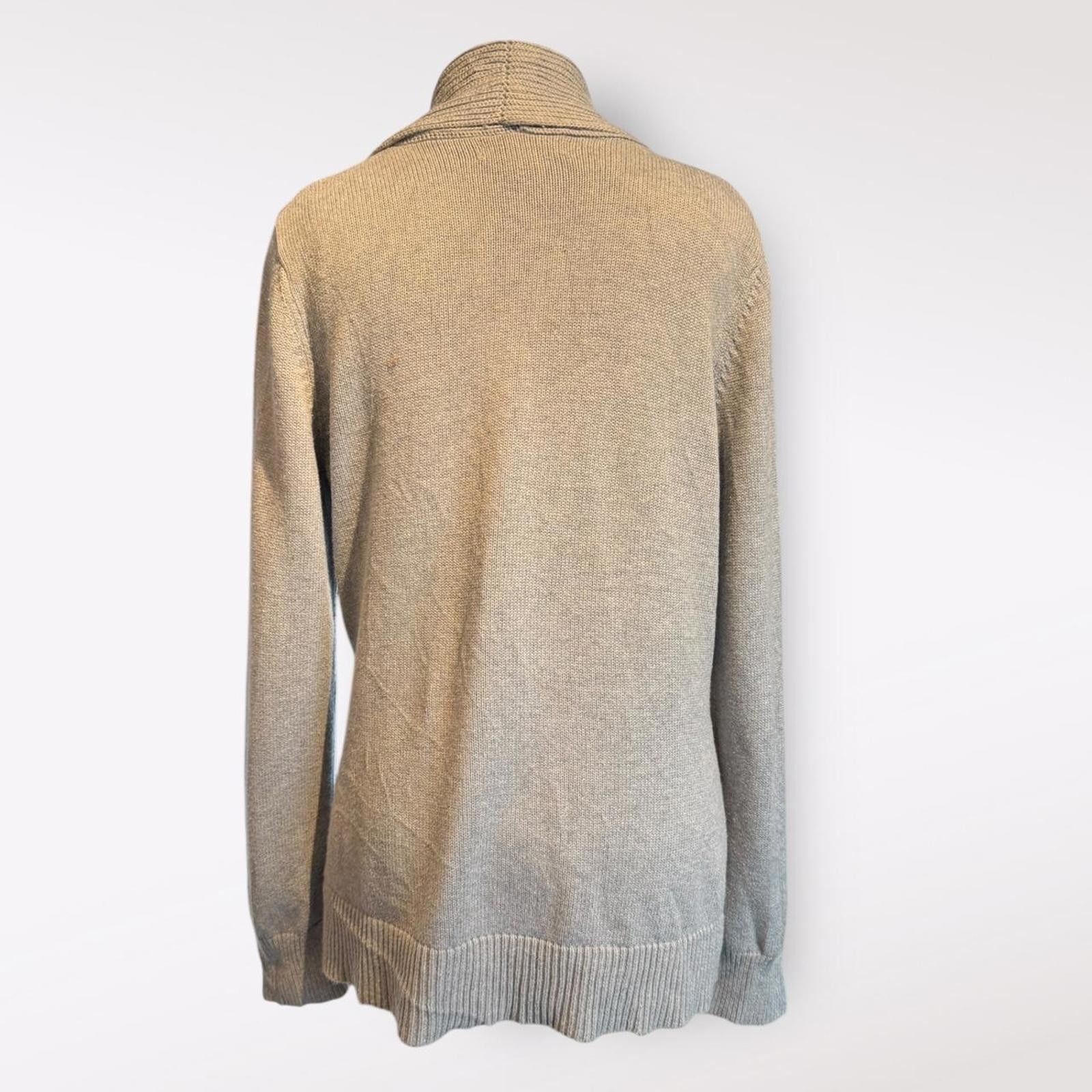Michael Kors Michael Kors Grey Knit Belted Cardigan Size L Size L / US 10 / IT 46 - 2 Thumbnail