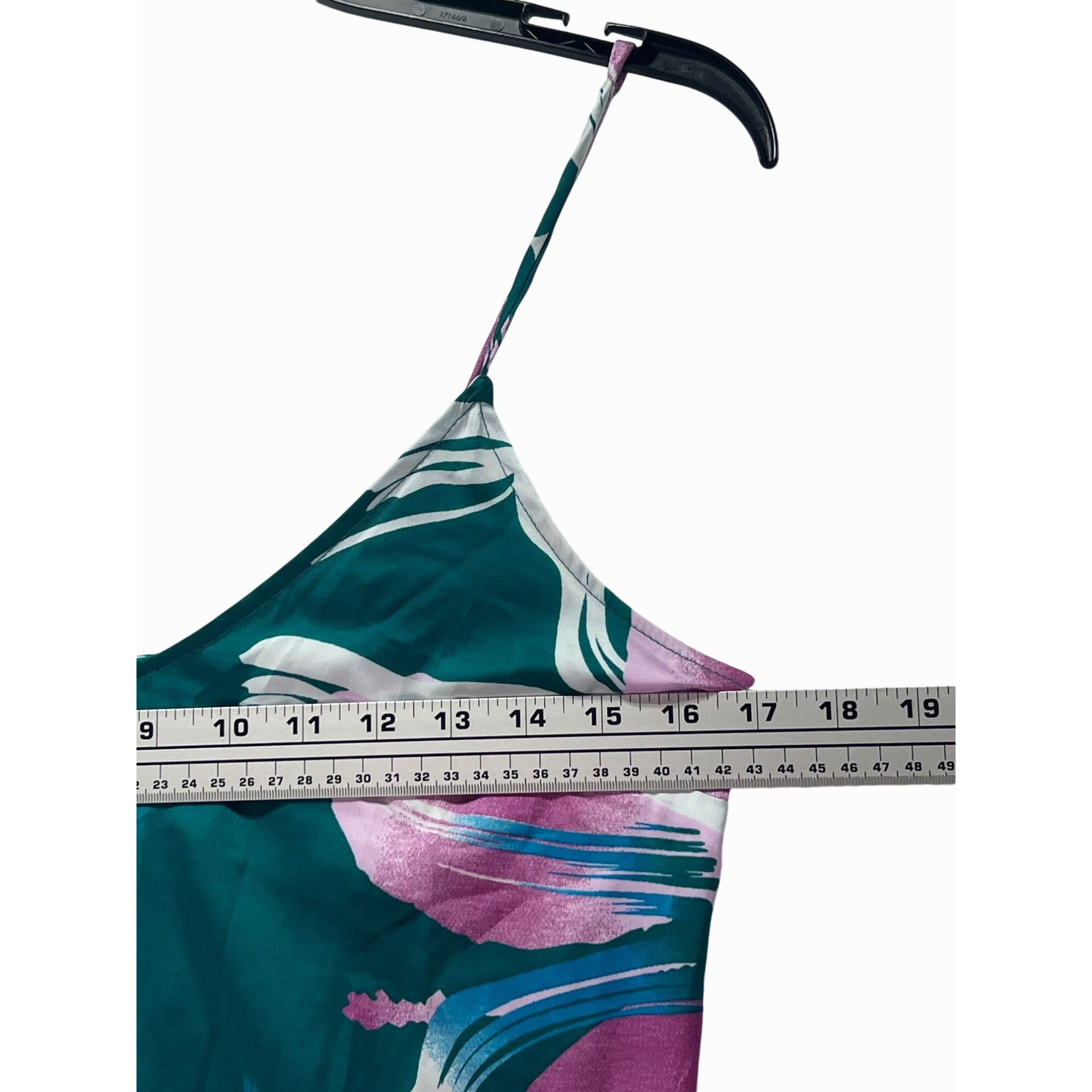 Other Star Above - Women's Top Floral Print Satin Cami Teal - Gree Size XS / US 0-2 / IT 36-38 - 4 Thumbnail