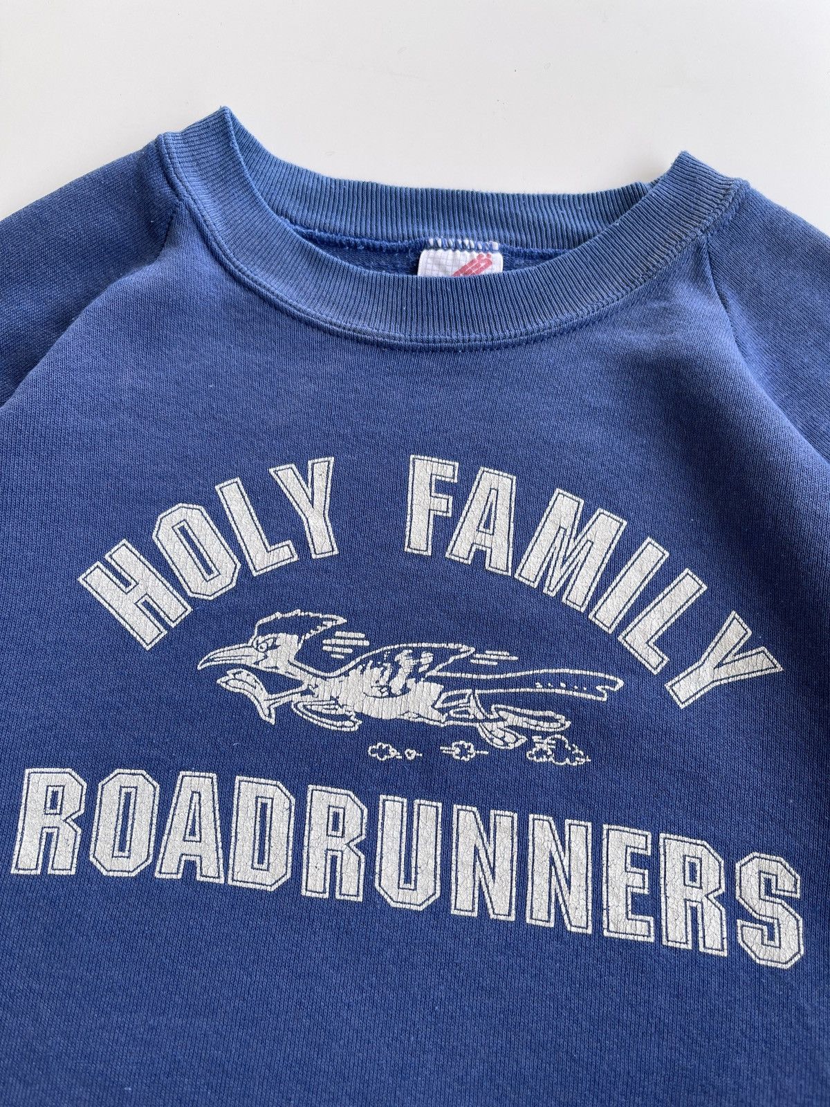 Vintage Jerzees 90s Holy Family Roadrunners Sunfaded Sweatshirt Size US M / EU 48-50 / 2 - 6 Thumbnail