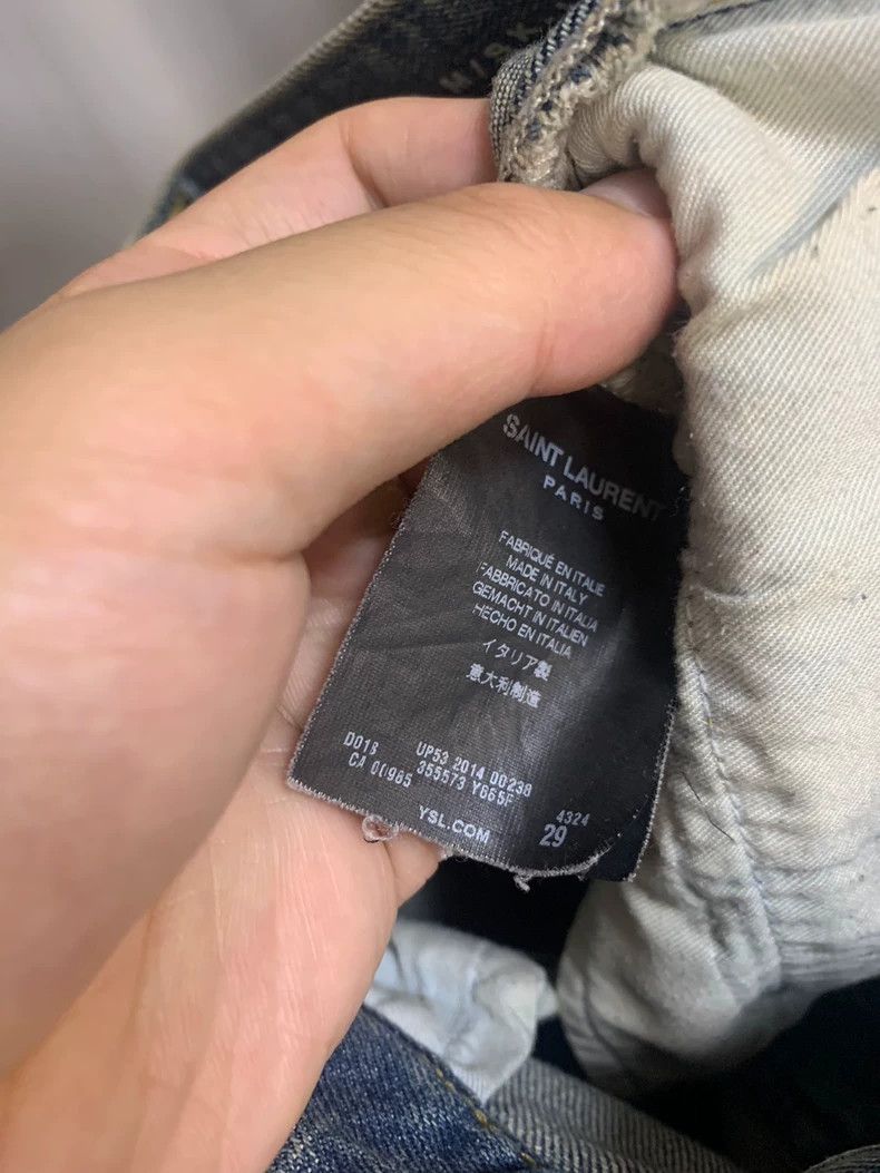 Saint Laurent Paris Saint Laurent Paris 2014FW blue wash denim pants Size US 29 - 3 Thumbnail