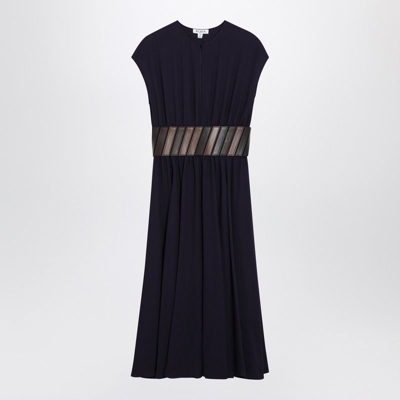 Alaia Alaia Purple Midi Dress With Belt Size M / US 6-8 / IT 42-44 - 1 Thumbnail