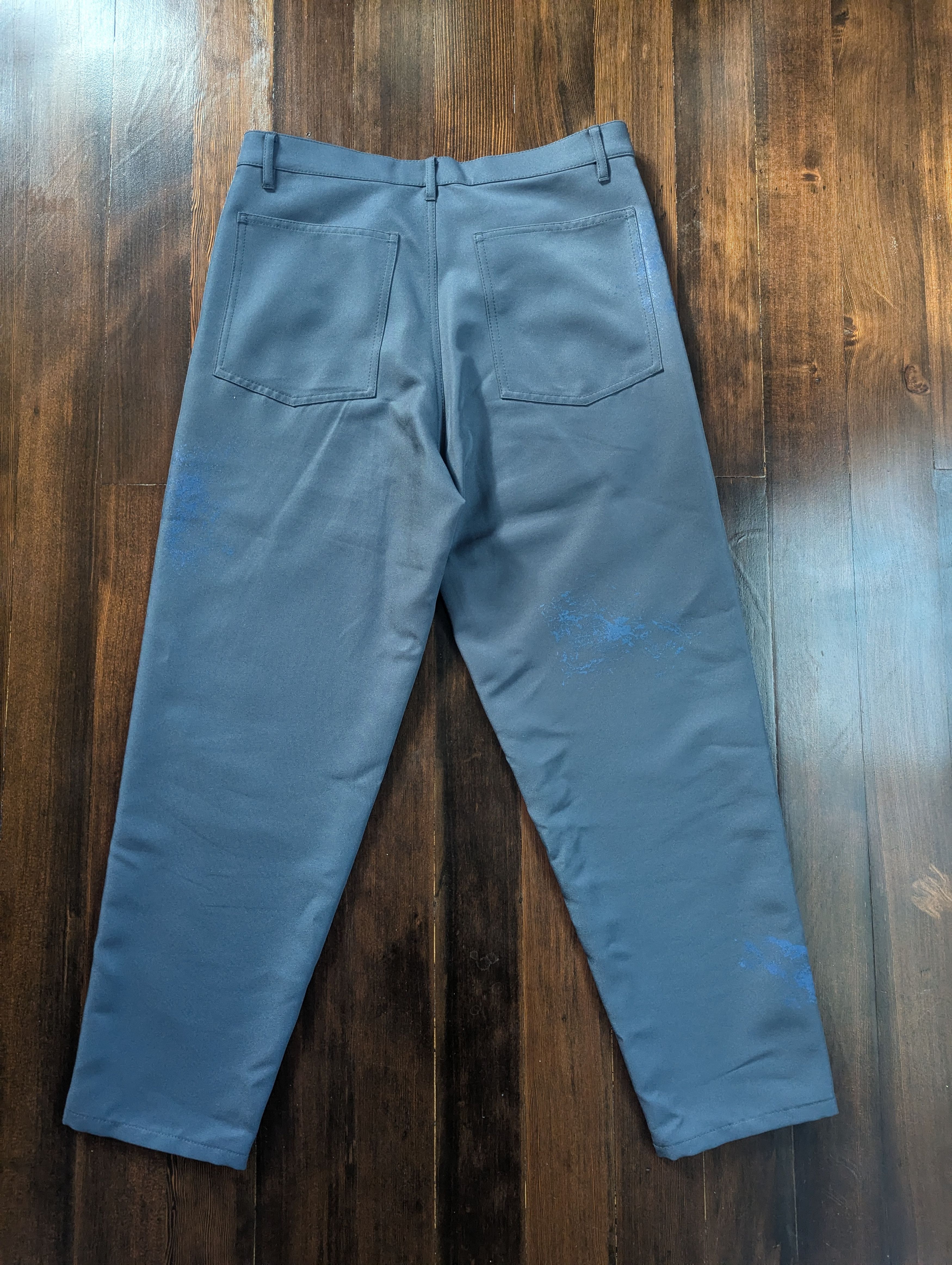 Comme des Garcons SHIRT Comme des Garcons Shirt Spray Paint Wide-Leg Trousers Size US 32 / EU 48 - 3 Thumbnail