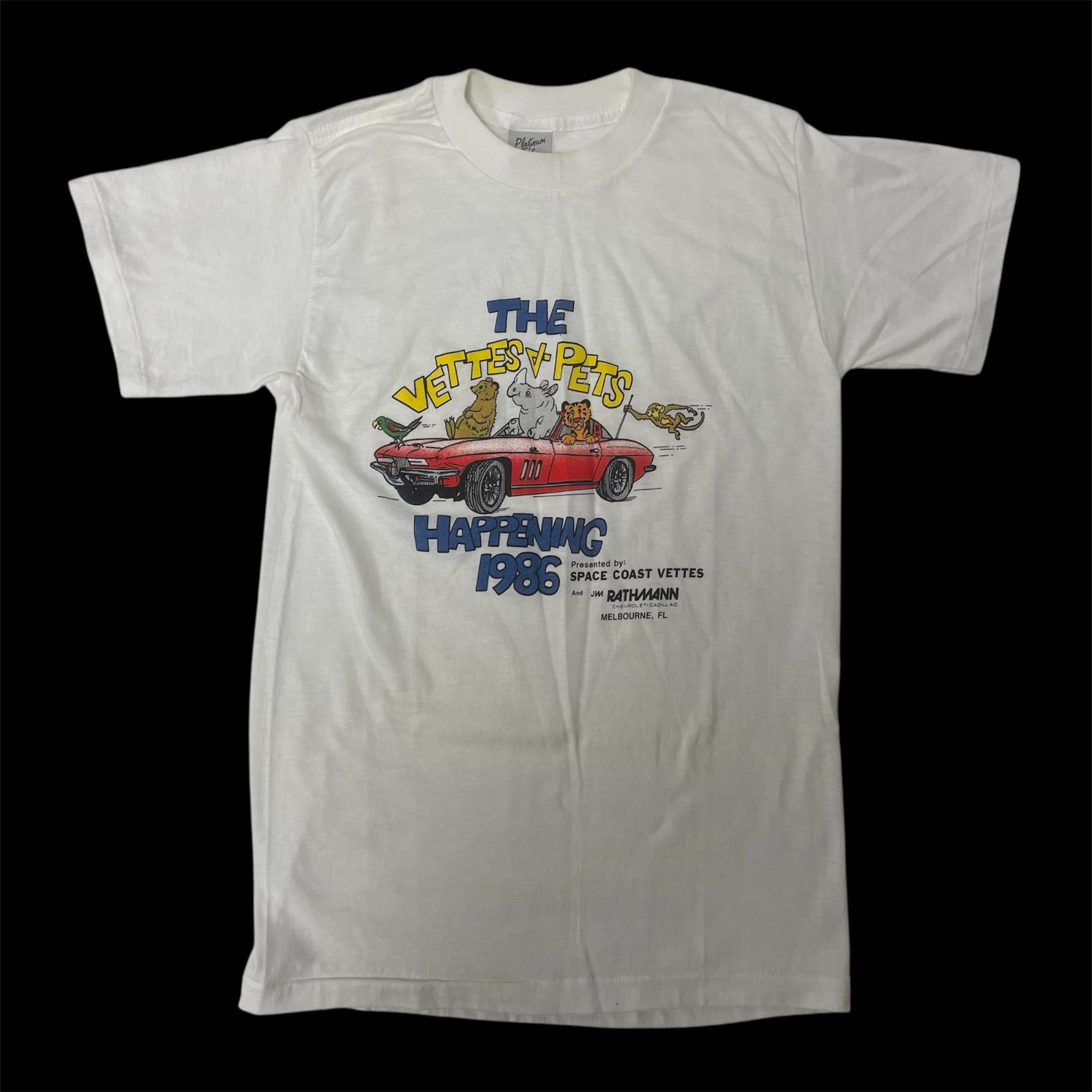 Other Vtg Platinum T's The VETTES & PETS Happening 1986 T Shirt Size US M / EU 48-50 / 2 - 10 Thumbnail
