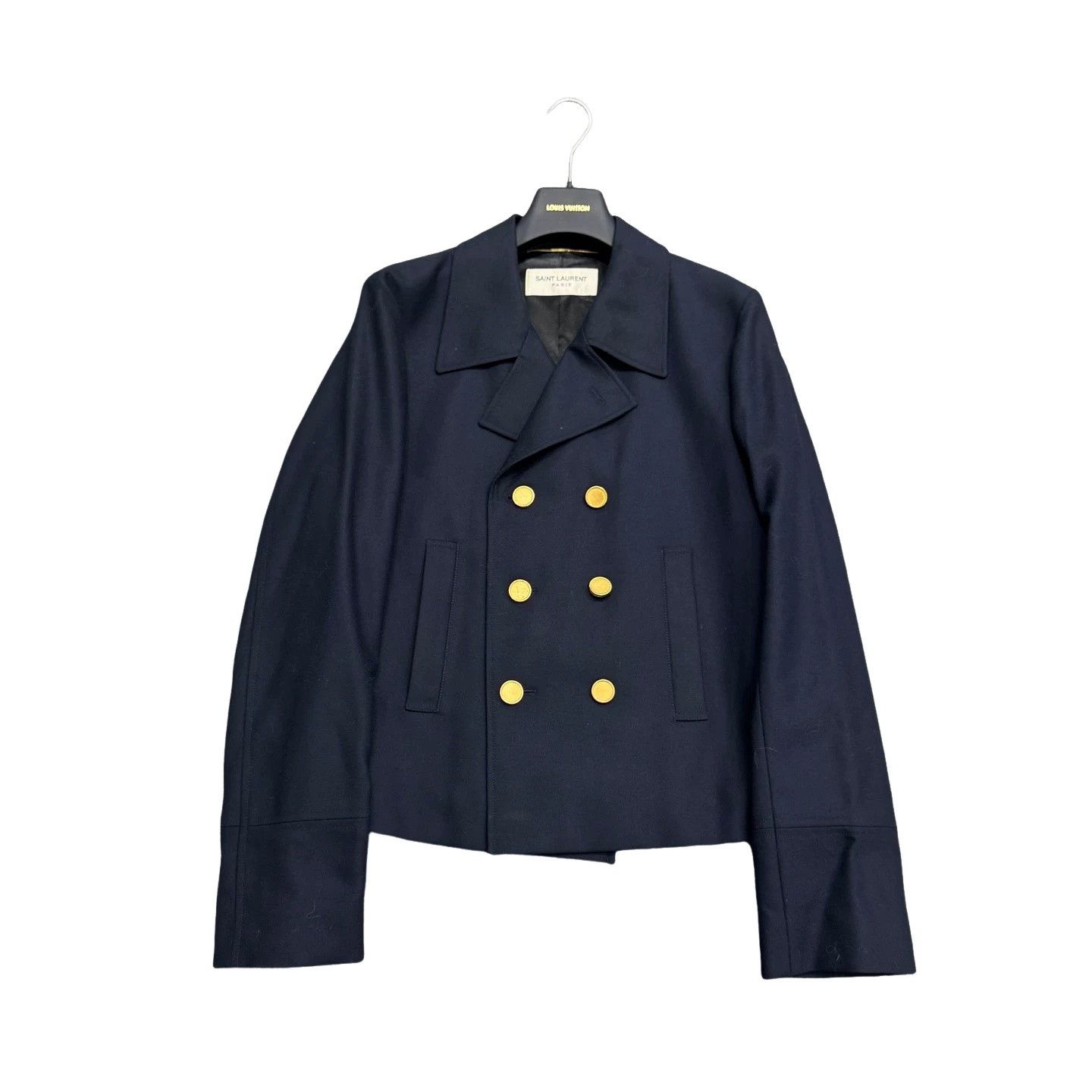 Saint Laurent Paris Saint Laurent Paris Wool Double Breasted Jacket Size M Size US M / EU 48-50 / 2 - 1 Thumbnail