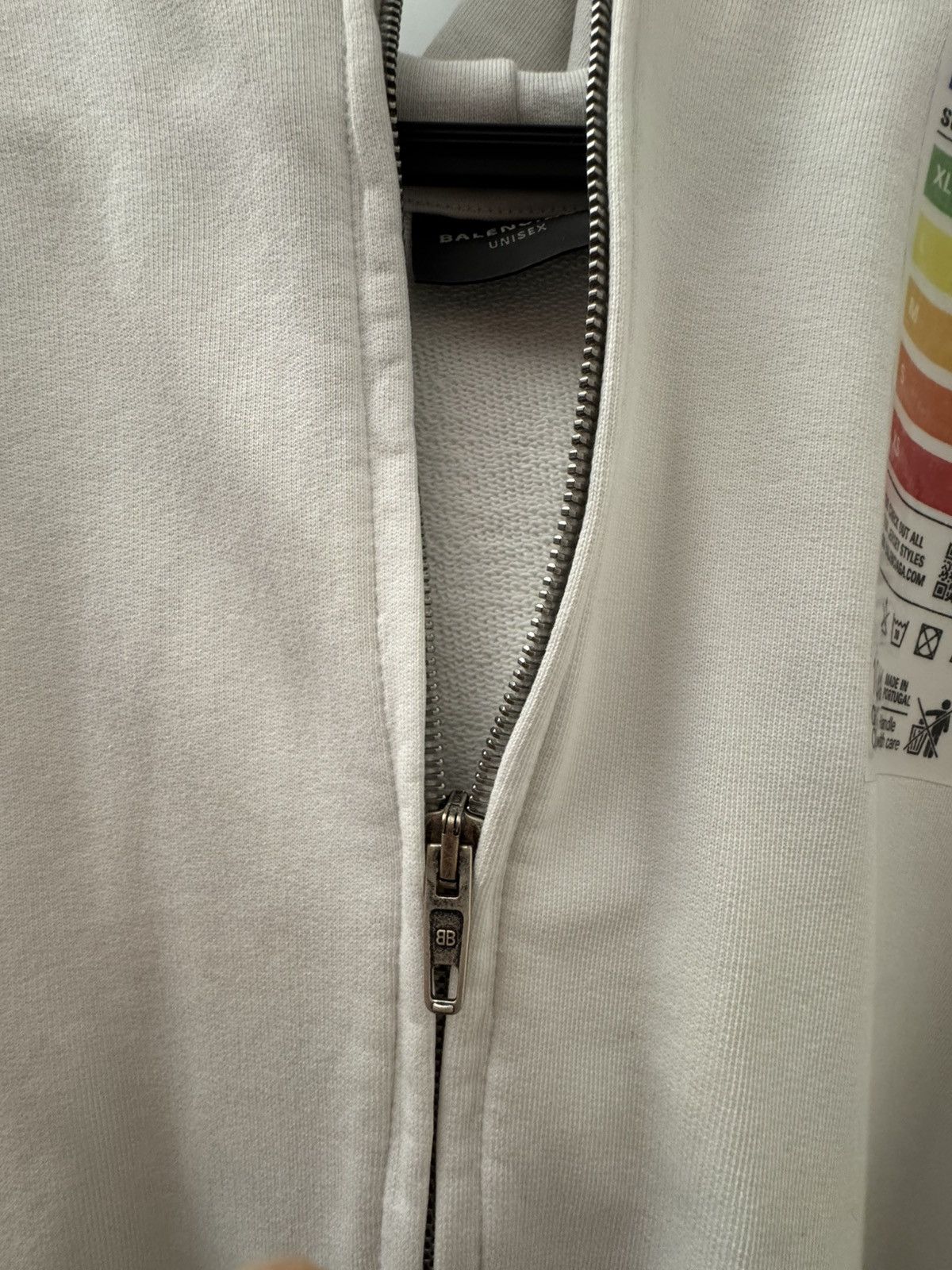 Balenciaga Balenciaga Energy Label Zip Up Hoodie Size US L / EU 52-54 / 3 - 4 Thumbnail