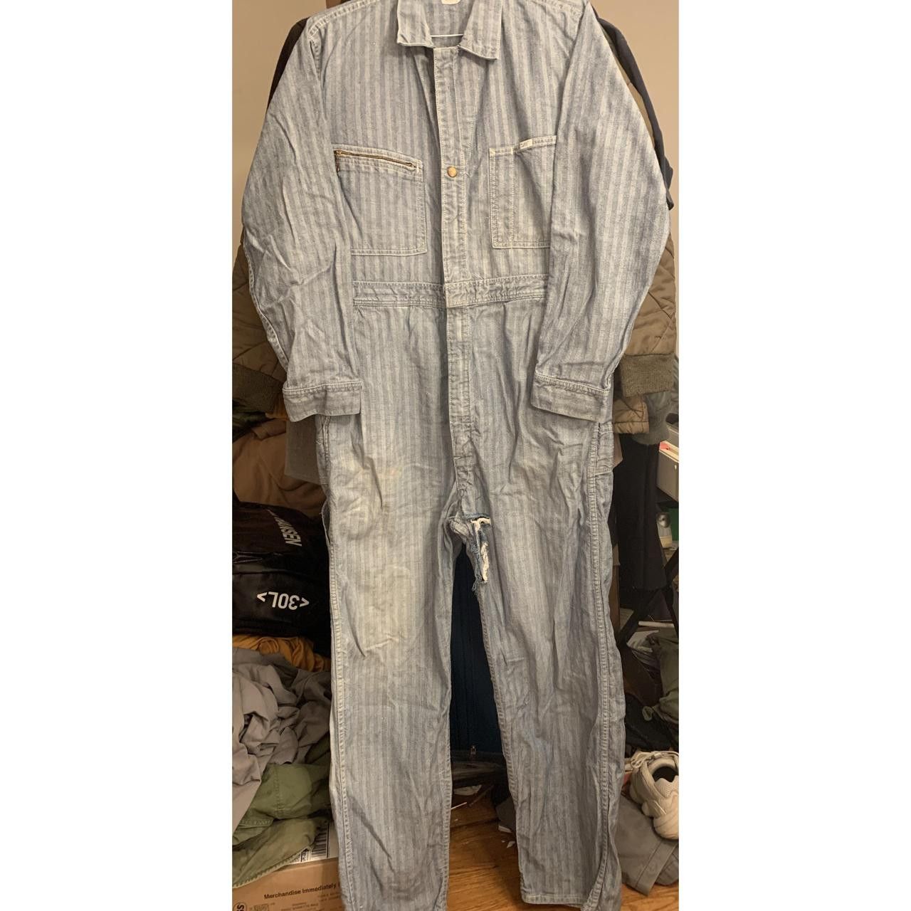Lee 50s Sanforized Herringbone Engineer Pinstriped Union-Alls Size US 42 / EU 58 - 1 Thumbnail
