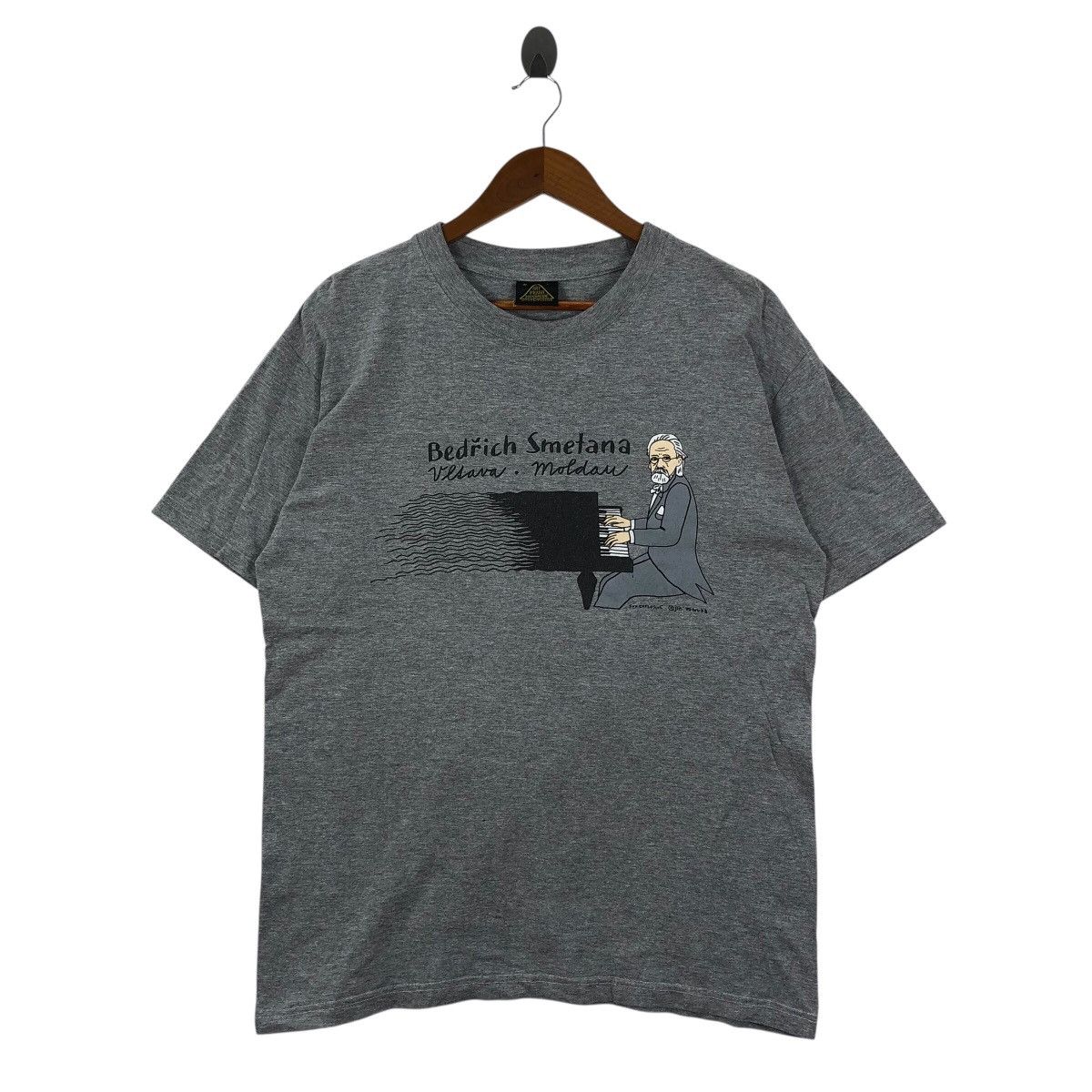 Other Vintage Czech Composer Bedrich Smetana ART PRAHA T-Shirt Size US L / EU 52-54 / 3 - 2 Thumbnail