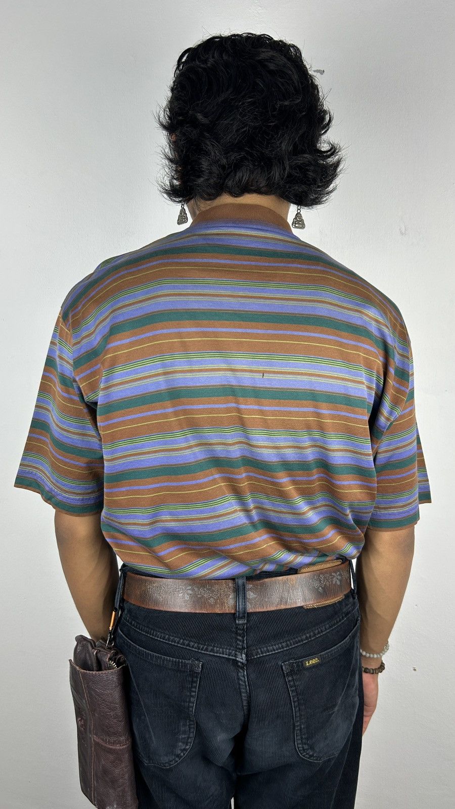 Christian Dior Monsieur × Vintage 1990s Christian Dior Monsieur - Striped Polo Size US L / EU 52-54 / 3 - 5 Thumbnail