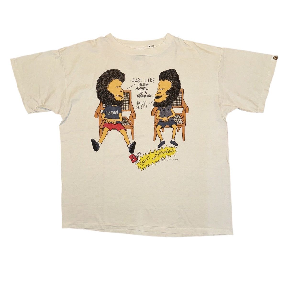 Bape × Saint Michael Saint Michael x BAPE Beavis & Butthead Tee Size US XXL / EU 58 / 5 - 1 Thumbnail