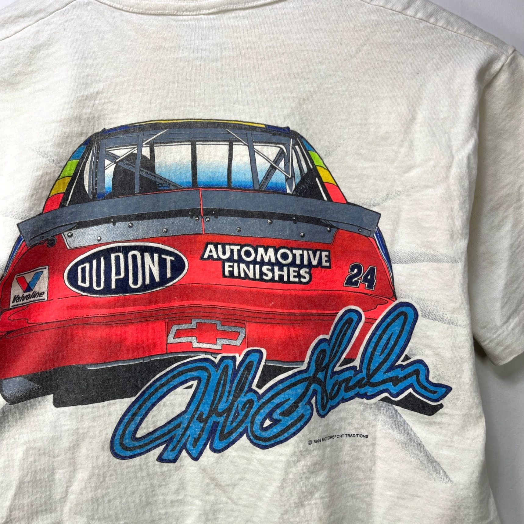 NASCAR VINTAGE Jeff Gordon NASCAR T Shirt M Medium White 90s Mens Size US M / EU 48-50 / 2 - 5 Thumbnail