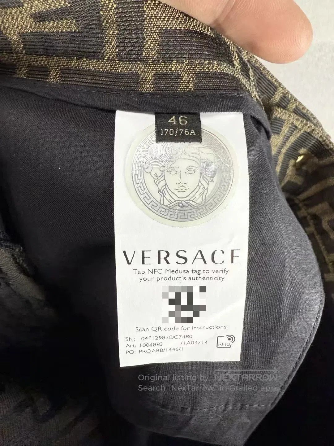 Fendi Fendi x Versace Brown Printed Cargo Pants. Size US 36 / EU 52 - 5 Thumbnail