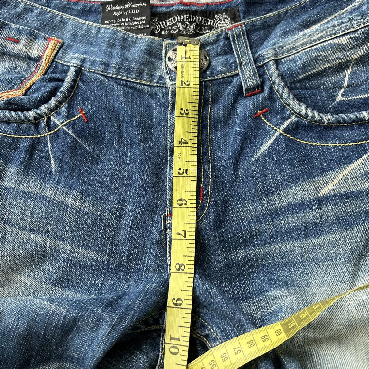 Ed Hardy Red Pepper Punk Embroidrey Jeans Size US 32 / EU 48 - 17 Thumbnail