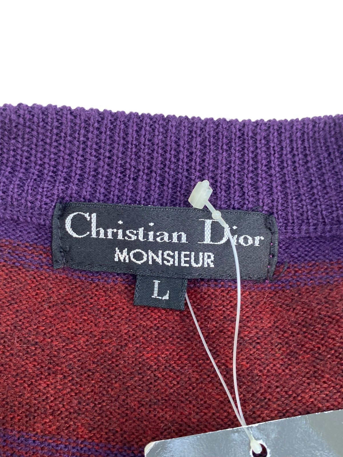Christian Dior Monsieur × Vintage Vtg Christian Dior Knitwear Size US L / EU 52-54 / 3 - 7 Thumbnail