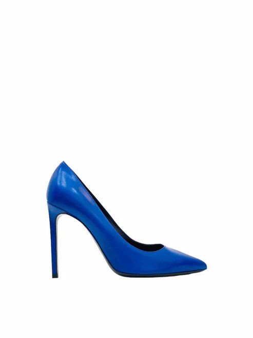 Saint Laurent Paris o1bcso1str1024 Instinct Pumps in Blue Size US 7.5 / IT 37.5 - 1 Thumbnail