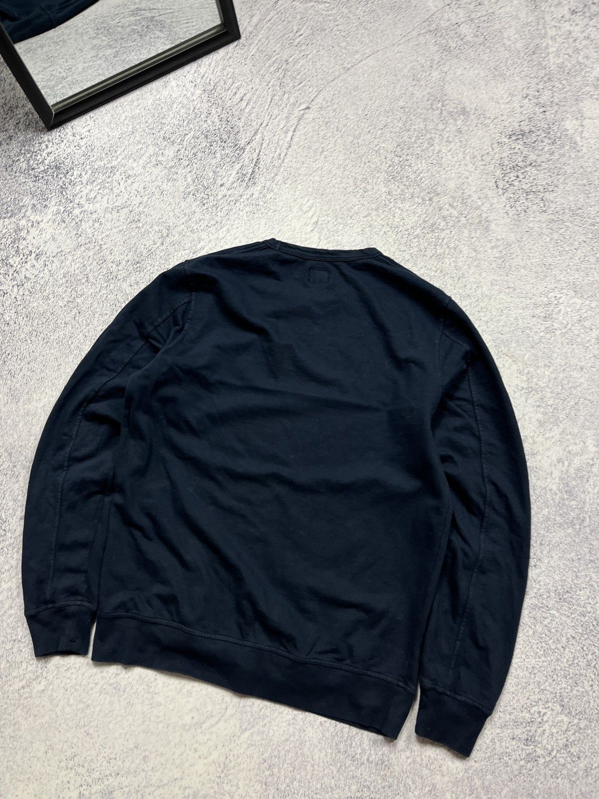 C.P. Company × Massimo Osti × Other C.P. Company Big Embroidered Logo Cotton Navy Sweatshirt Size US M / EU 48-50 / 2 - 8 Thumbnail