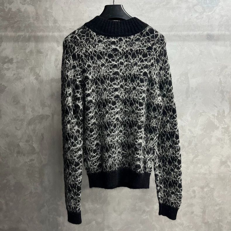 Saint Laurent Paris Saint Laurent Black and White Sweater-2507 Size US XL / EU 56 / 4 - 8 Thumbnail