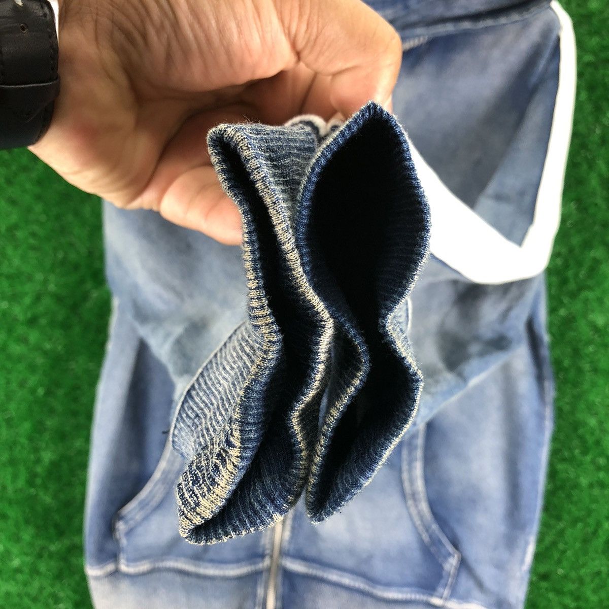 Japanese Brand Vintage Indigo Blue Dyed Zipper Sweater Hoodie by Baycrest Size US M / EU 48-50 / 2 - 10 Thumbnail