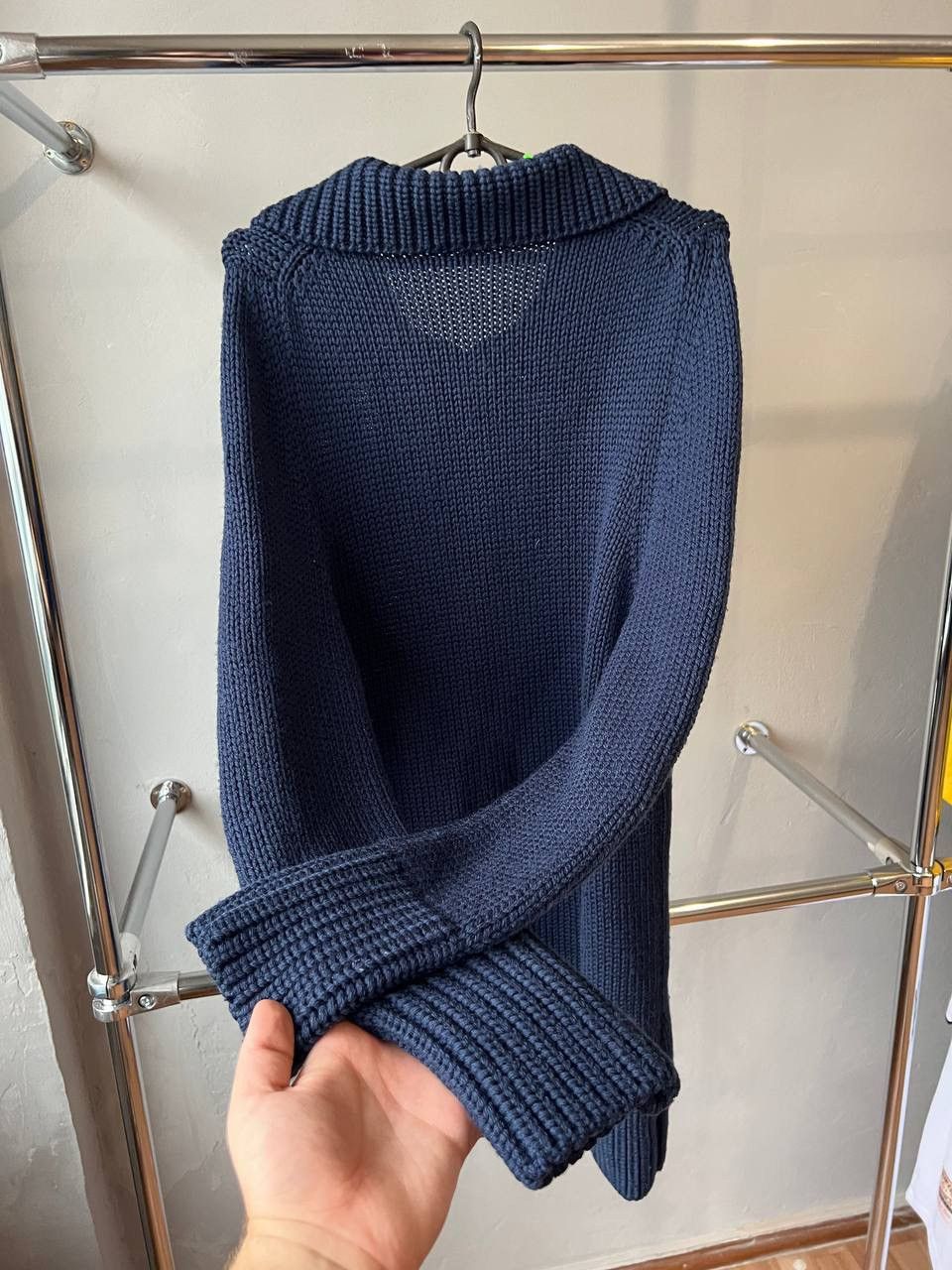 Total Luxury Spa $1600 RRP CRIMSON PARIS BY SCAGLIONE NAVY CLASSIC CARDIGAN L Size L / US 10 / IT 46 - 12 Thumbnail