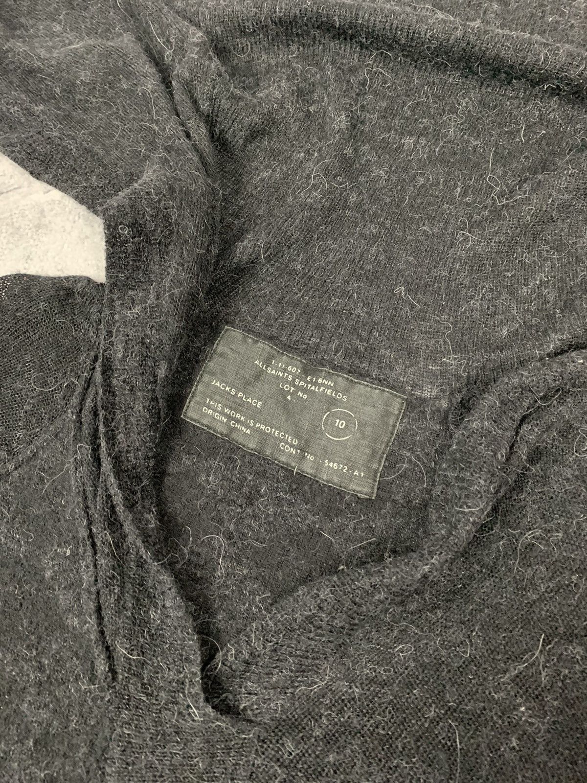 Allsaints Allsaints Sweater Avant Garde Dark Gray Size 10 Y2K Luxury Size M / US 6-8 / IT 42-44 - 7 Thumbnail