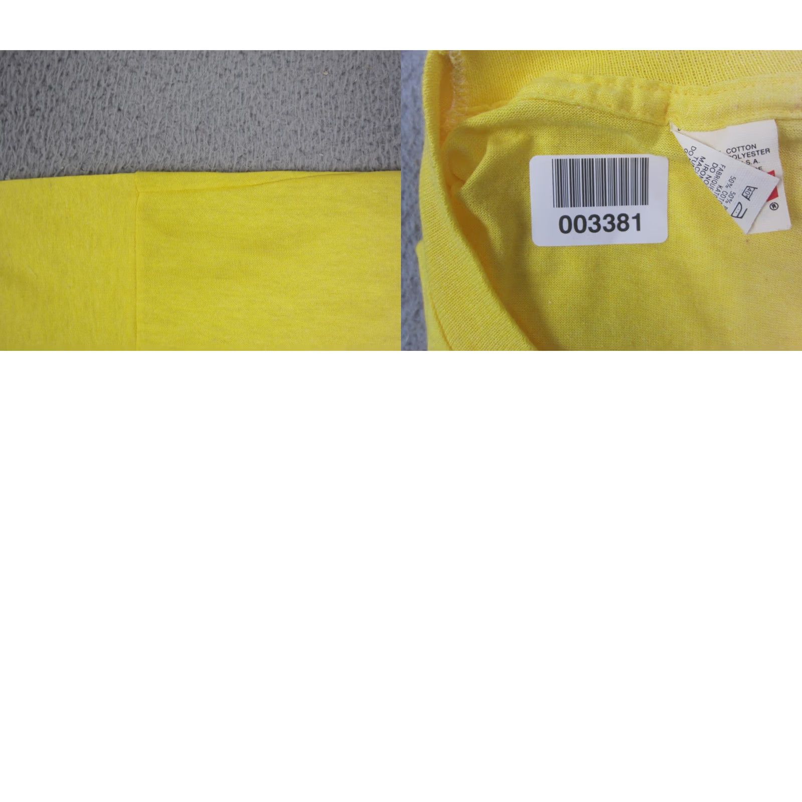 Vintage VINTAGE Screen Star Shirt Mens XL Yellow 80s Classic School Short Sleeve Crew Neck Cotton Polyester Knit T-Shirt Size US XL / EU 56 / 4 - 9 Thumbnail