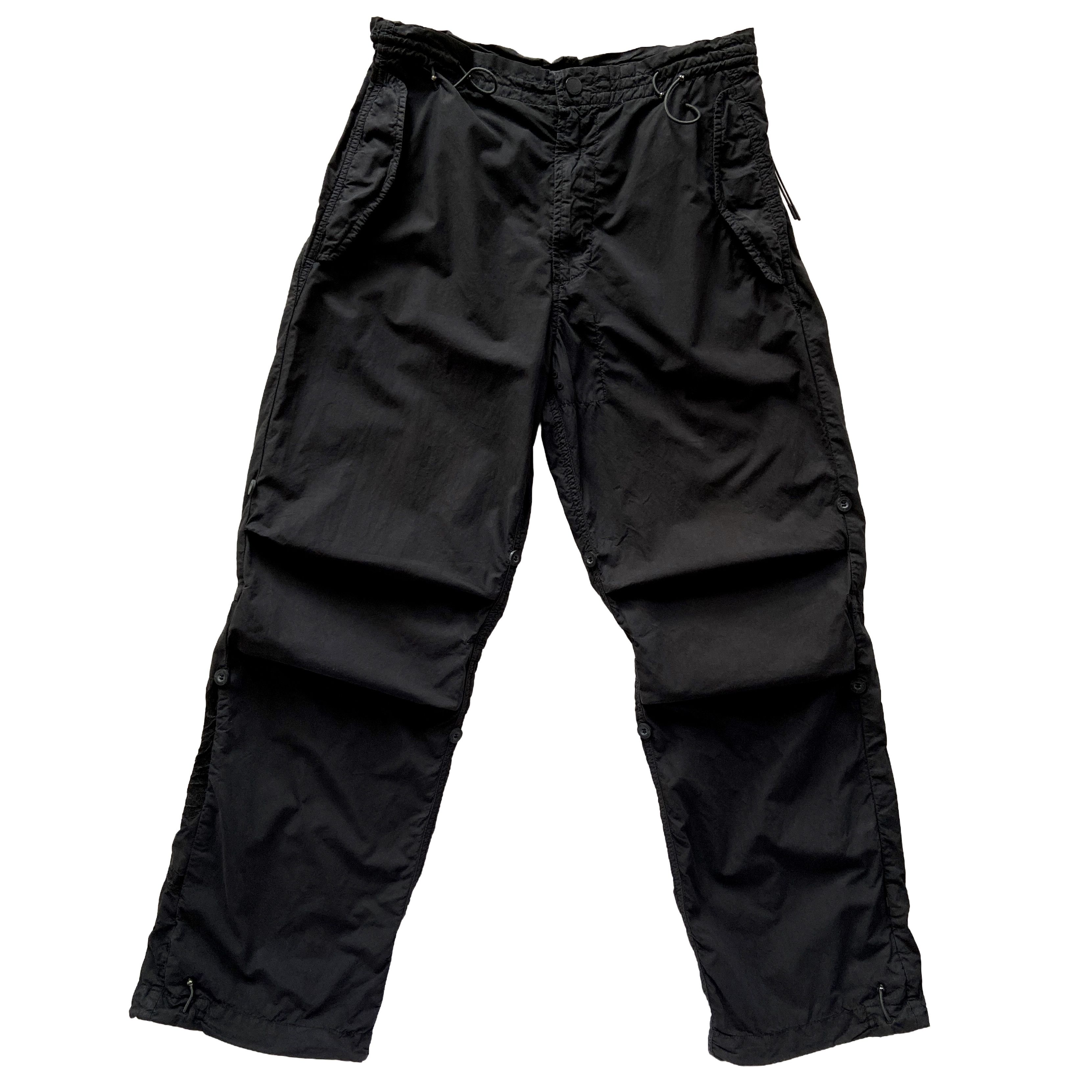 Maharishi MAHARISHI BLACK EMBROIDERED CARGO PANTS Size US 30 / EU 46 - 1 Thumbnail