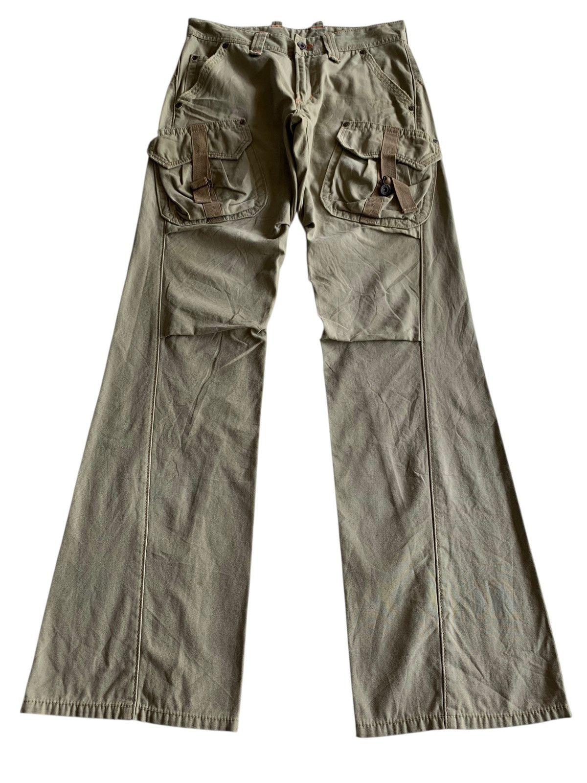 Edwin FLARED EDWIN XV CARGO PANTS JAPANESE DESIGN DENIM Size US 30 / EU 46 - 2 Thumbnail