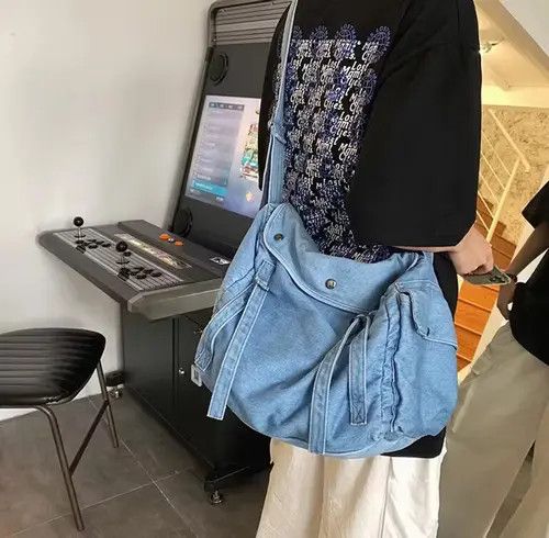 Other Denim Blue Canvas Shoulder Bag Size ONE SIZE - 3 Thumbnail