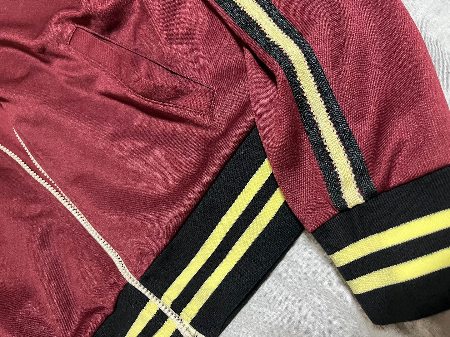 Wales Bonner Wales Bonner Studio Jersey Track Top Jacket / Burgundy Size US XXL / EU 58 / 5 - 4 Thumbnail