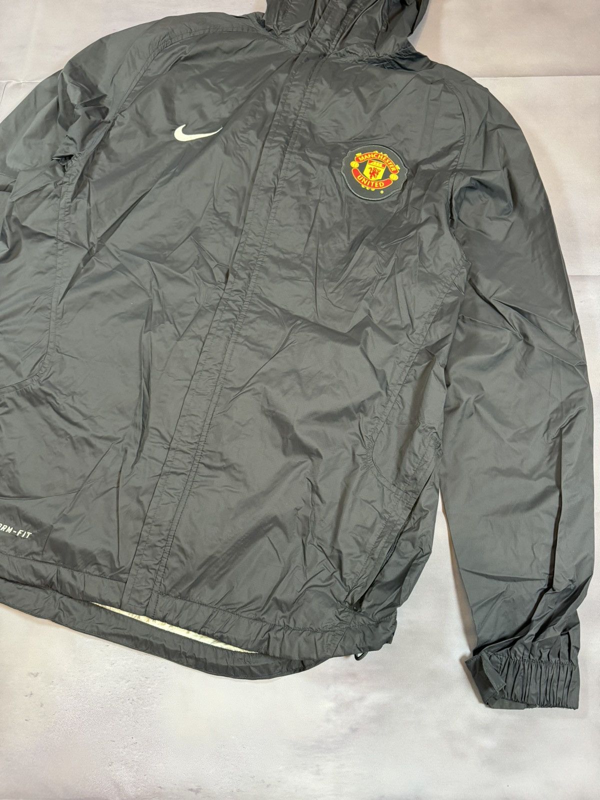 Nike × Vintage Vintage Manchester United Raincoat Training Nike Jacket Size US M / EU 48-50 / 2 - 6 Thumbnail