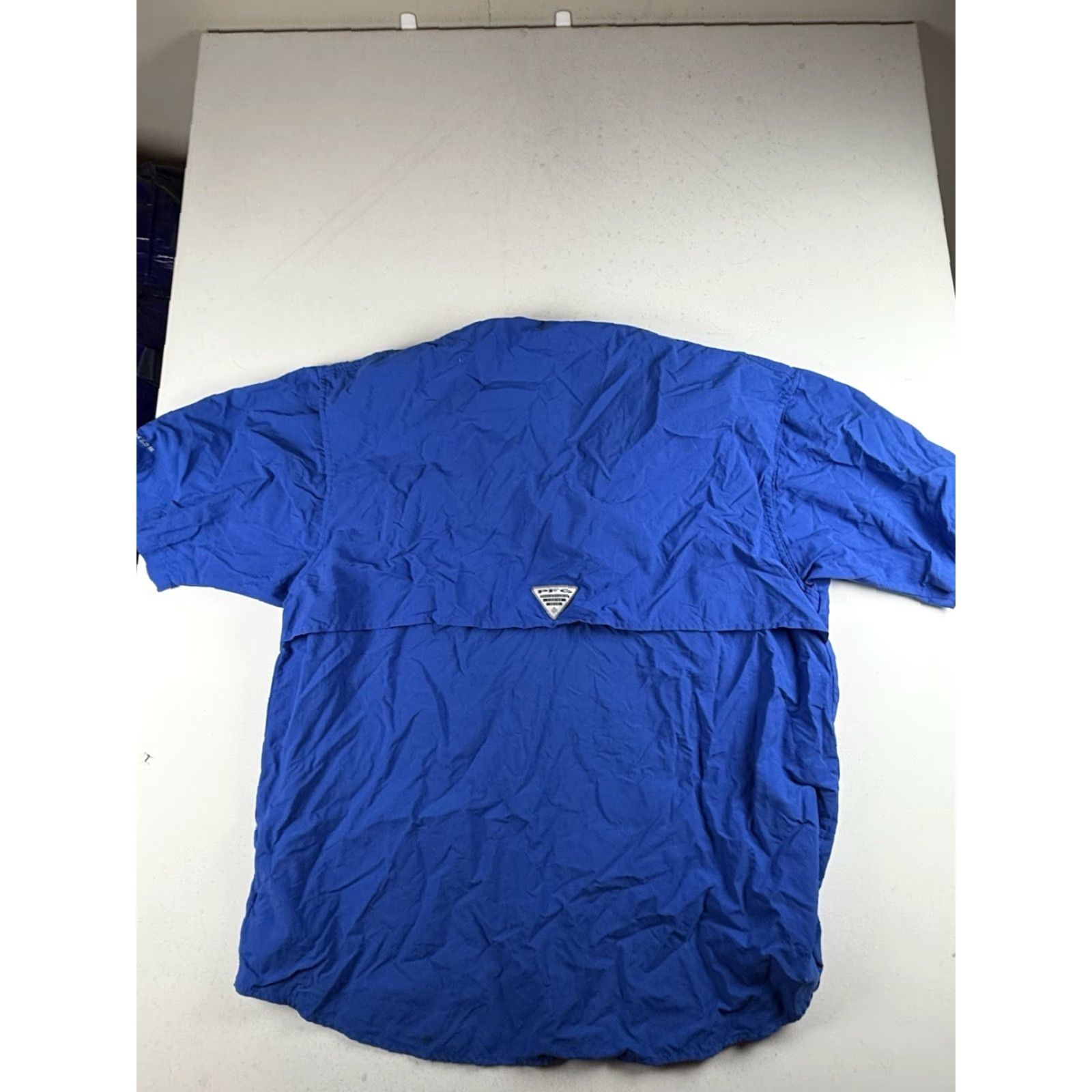 Altea Columbia PFG Mens Button-Up Shirt Short Sleeve Teal L Blue Fish Theme Fishing Shirt Mens Size L Size US L / EU 52-54 / 3 - 5 Thumbnail