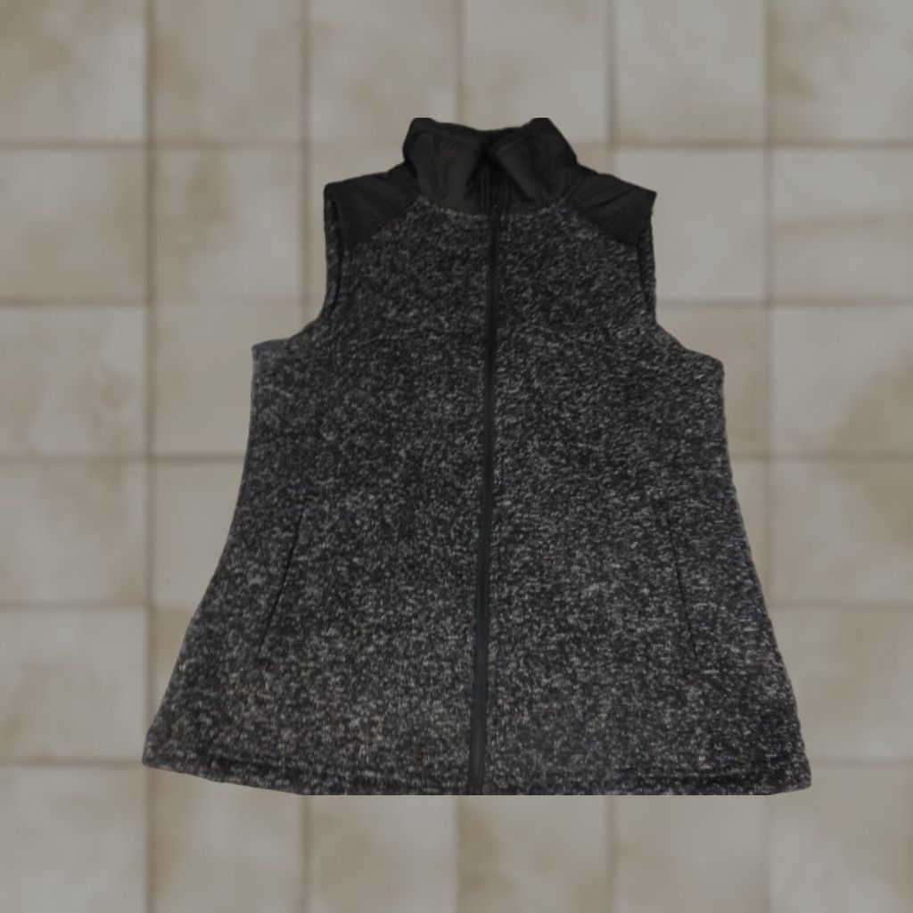 Faded Glory Faded Glory Vest Small Gray Full Zip Womens Regular Size S Jacket Coat Mid-Length Solid Long Sleeve Casual Vintage: No Size S / US 4 / IT 40 - 1 Thumbnail