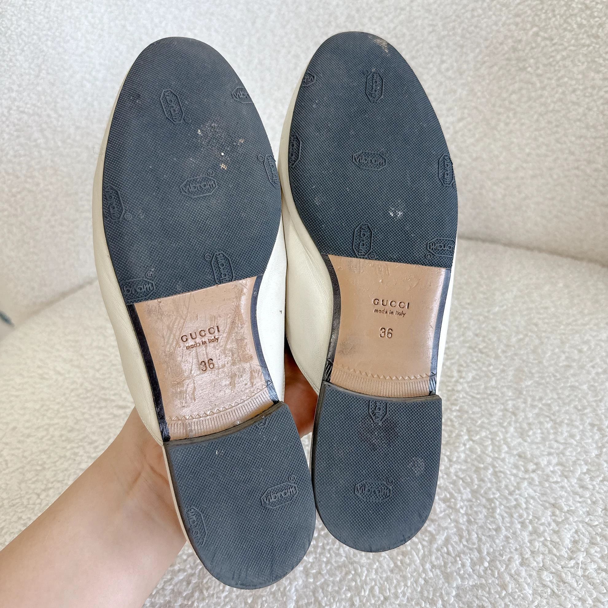 Gucci Gucci White Horsebit Mule 36 3016 Size US 5.5 / IT 35.5 - 7 Thumbnail