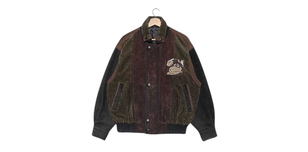 Japanese Brand RARE🔥 Gransignore Conduroy Jacket With a Cartoon Chracter Size US M / EU 48-50 / 2 - 2 Thumbnail