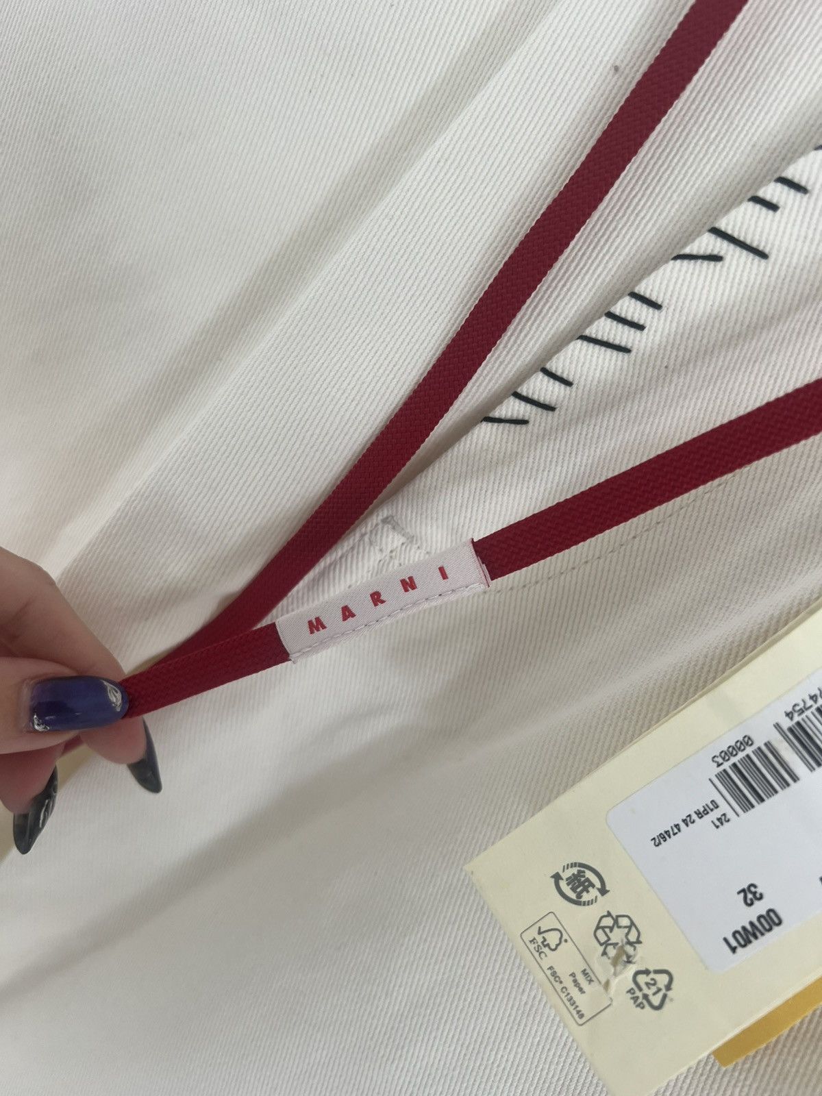 Marni Marni White Jeans Size US 32 / EU 48 - 3 Thumbnail