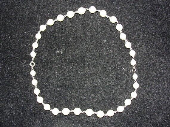 Handmade Sterling Silver Cultured Pearl Bead Necklace Size ONE SIZE - 3 Thumbnail