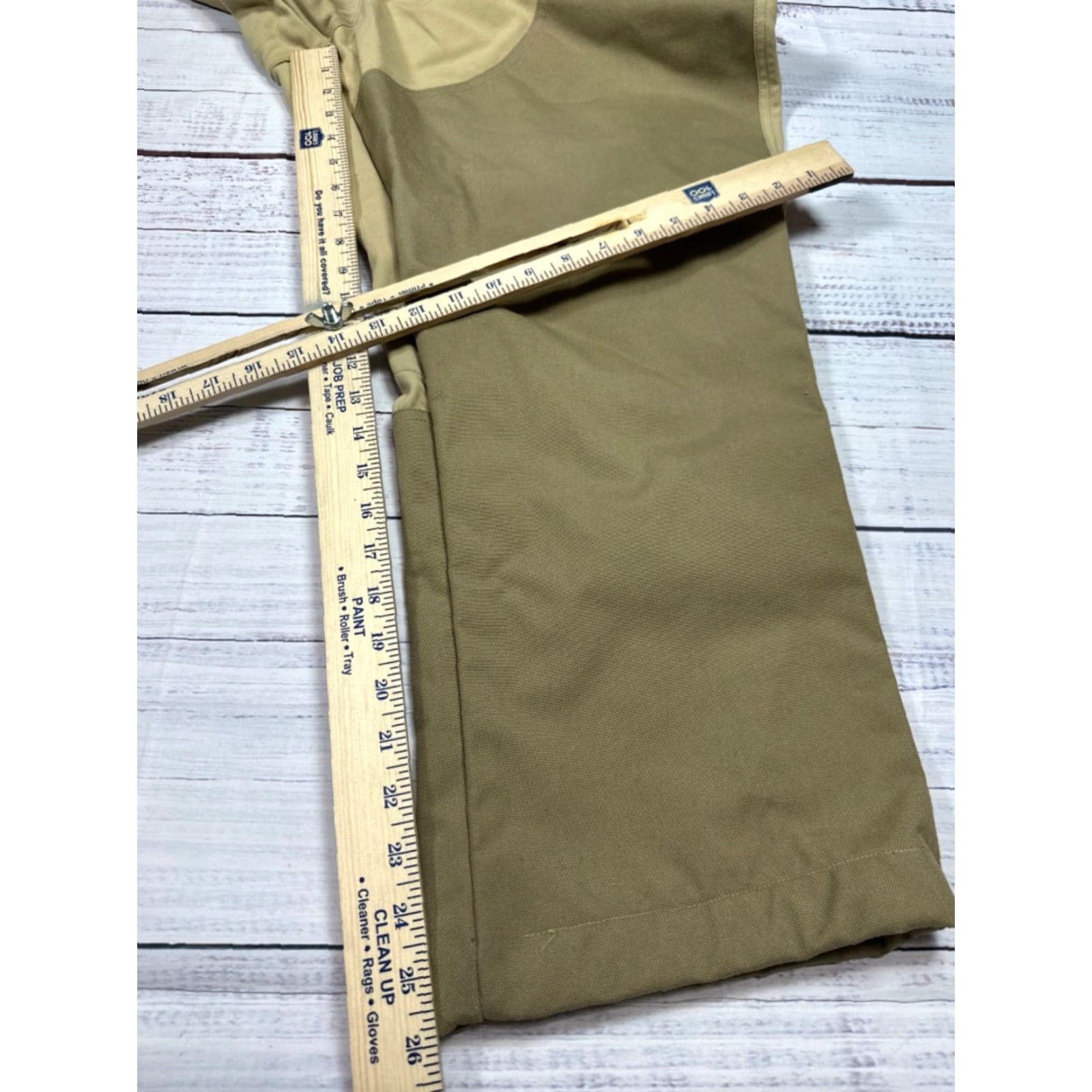 Vintage L.L. Bean Womens Pants Plus 20 Beige Nylon Hunting Fishing Reinforced Pockets Chino Shirt Size 42" / US 20 - 2 Thumbnail