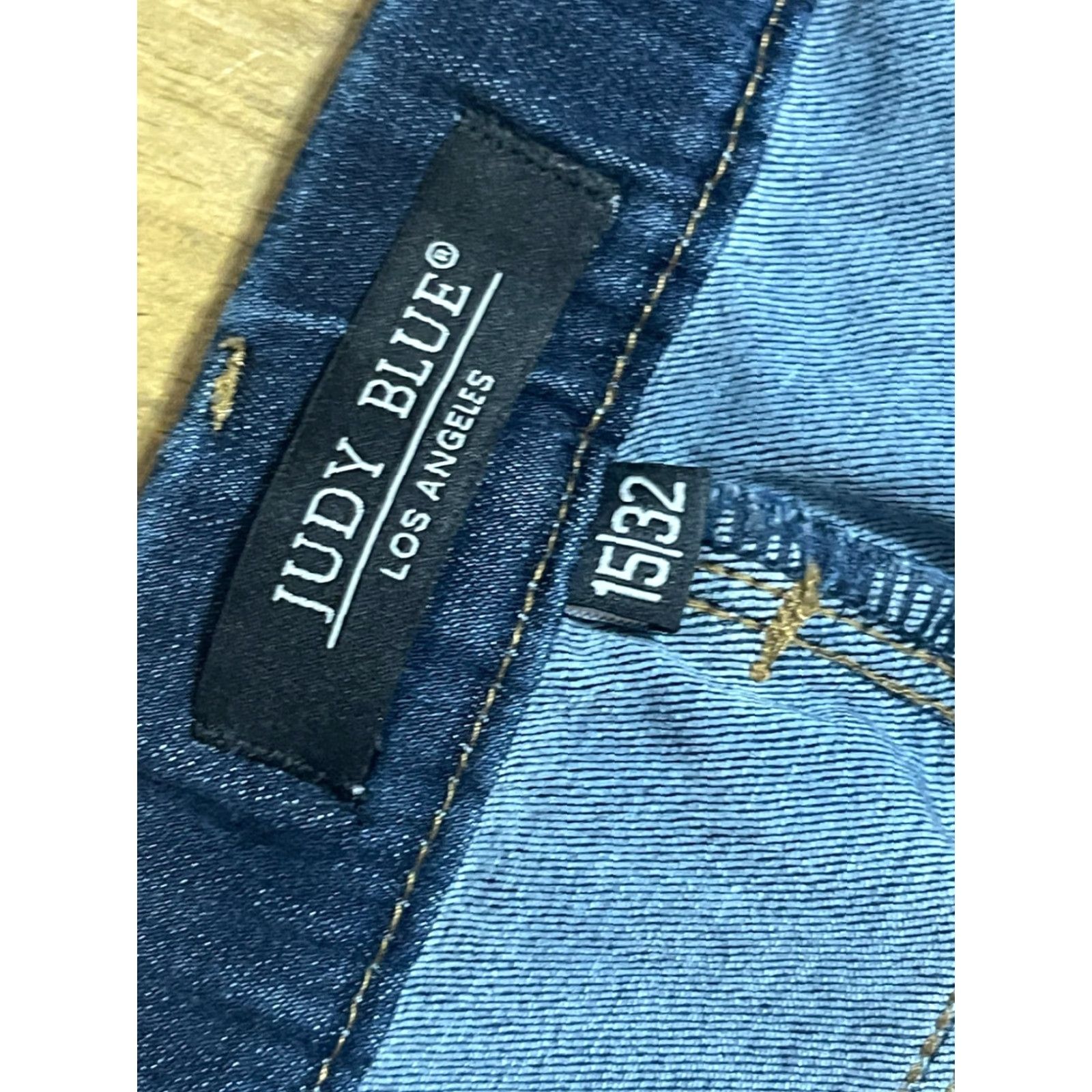 Vintage Judy Blue Jeans Women's Size 15/32 Blue Denim Pull On Jeans Skinny Size 24" / US 00 / IT 34 - 3 Thumbnail
