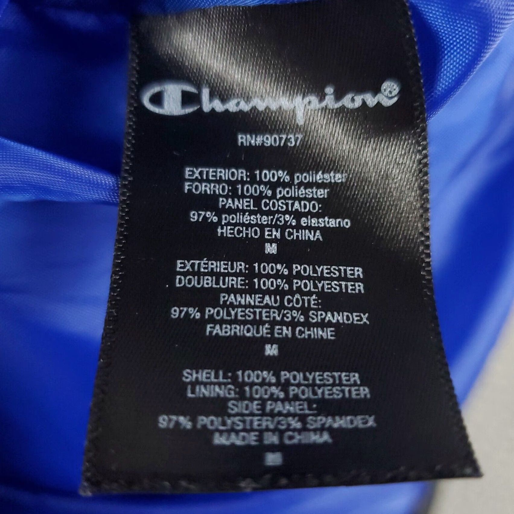 Champion Champion Vest Mens Size Medium Black Blue Puffer Full Zip Jacket Size US M / EU 48-50 / 2 - 7 Thumbnail
