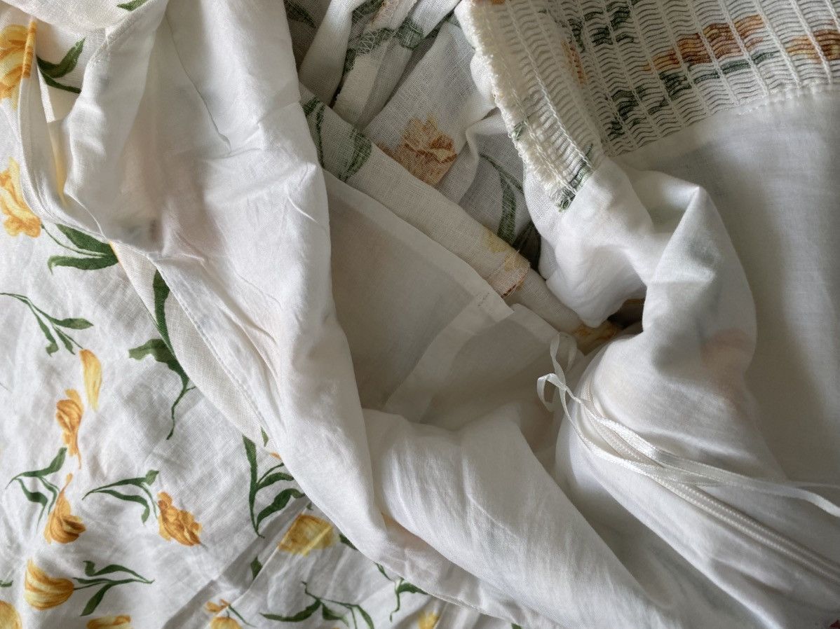 Joie JOIE SZ14 White/yellow Floral Linen blend Midi Dress-NWT Size XL / US 12-14 / IT 48-50 - 11 Thumbnail
