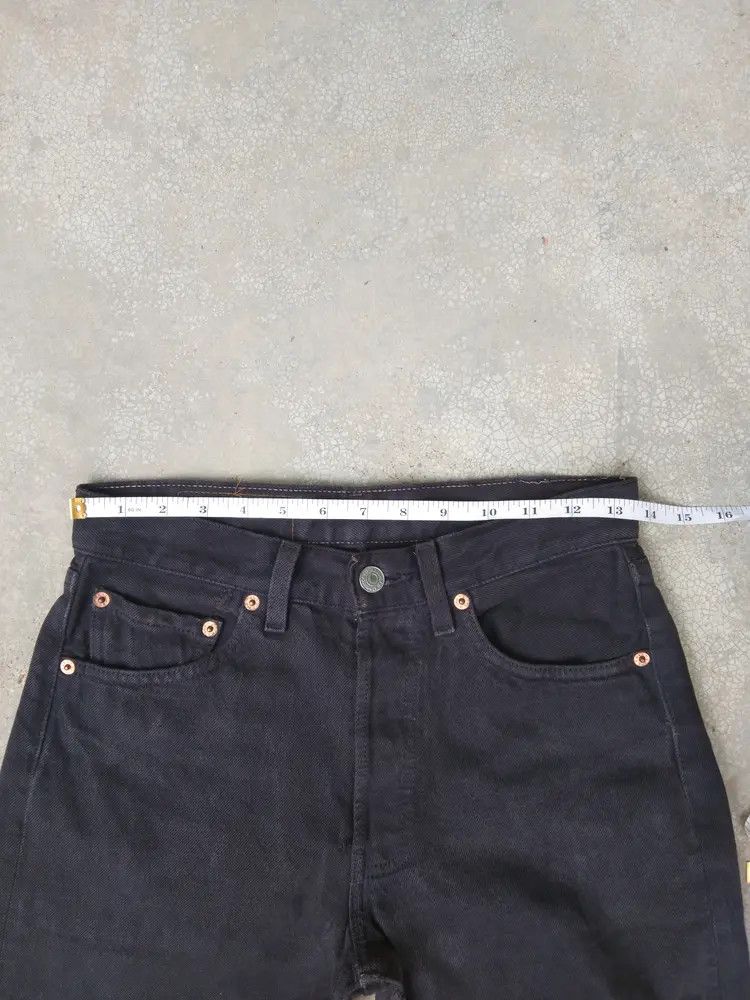 Levi's 90s Vintage Levi's 501 Made In USA Black Jeans 27x33 Size US 27 - 3 Thumbnail