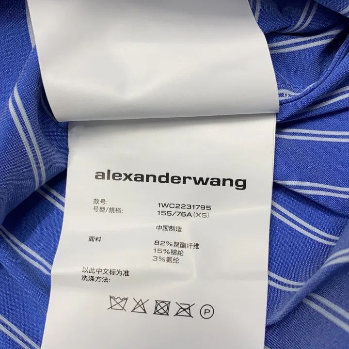 Alexander Wang Alexander Wang Long Sleeve Striped Shirt for Women - Size XS / US 0-2 / IT 36-38 - 5 Thumbnail