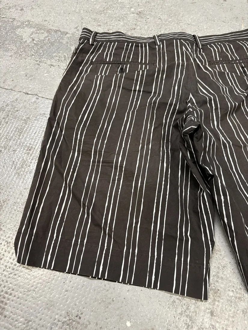 Designer × Dolce & Gabbana × Vintage 2000s Dolce & Gabbana Brown Striped Shorts Size US 32 / EU 48 - 6 Thumbnail