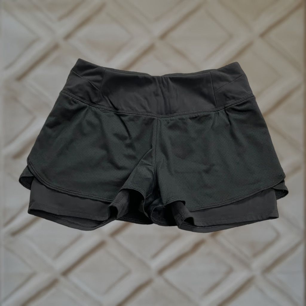 Vintage Stay Powerful Womens Black Active Shorts Athletic Athleisure Gym Running 28x3 Size 28" / US 6 / IT 42 - 1 Thumbnail