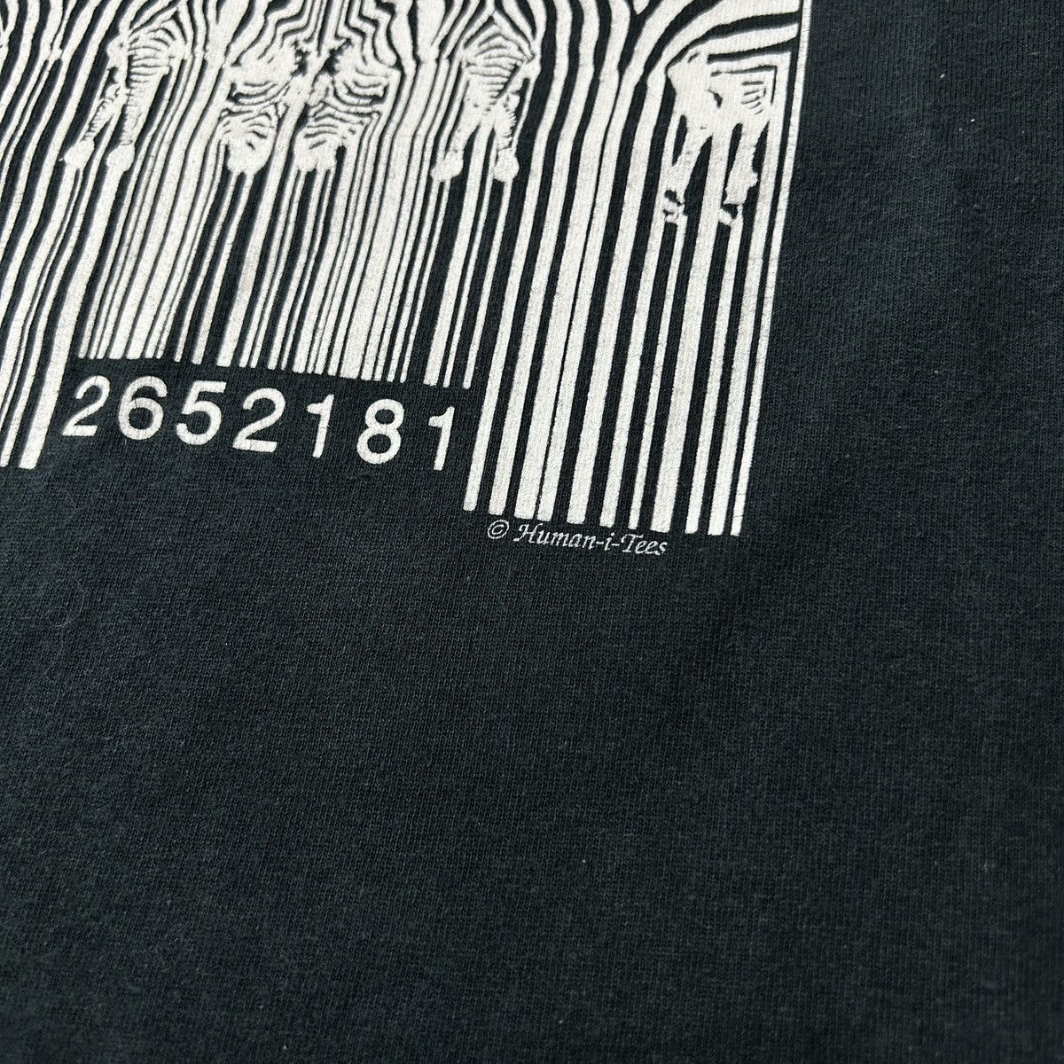 Vintage Vintage 90s Nature Can't Be Restocked Art Zebra Bar Code Size US XL / EU 56 / 4 - 2 Thumbnail