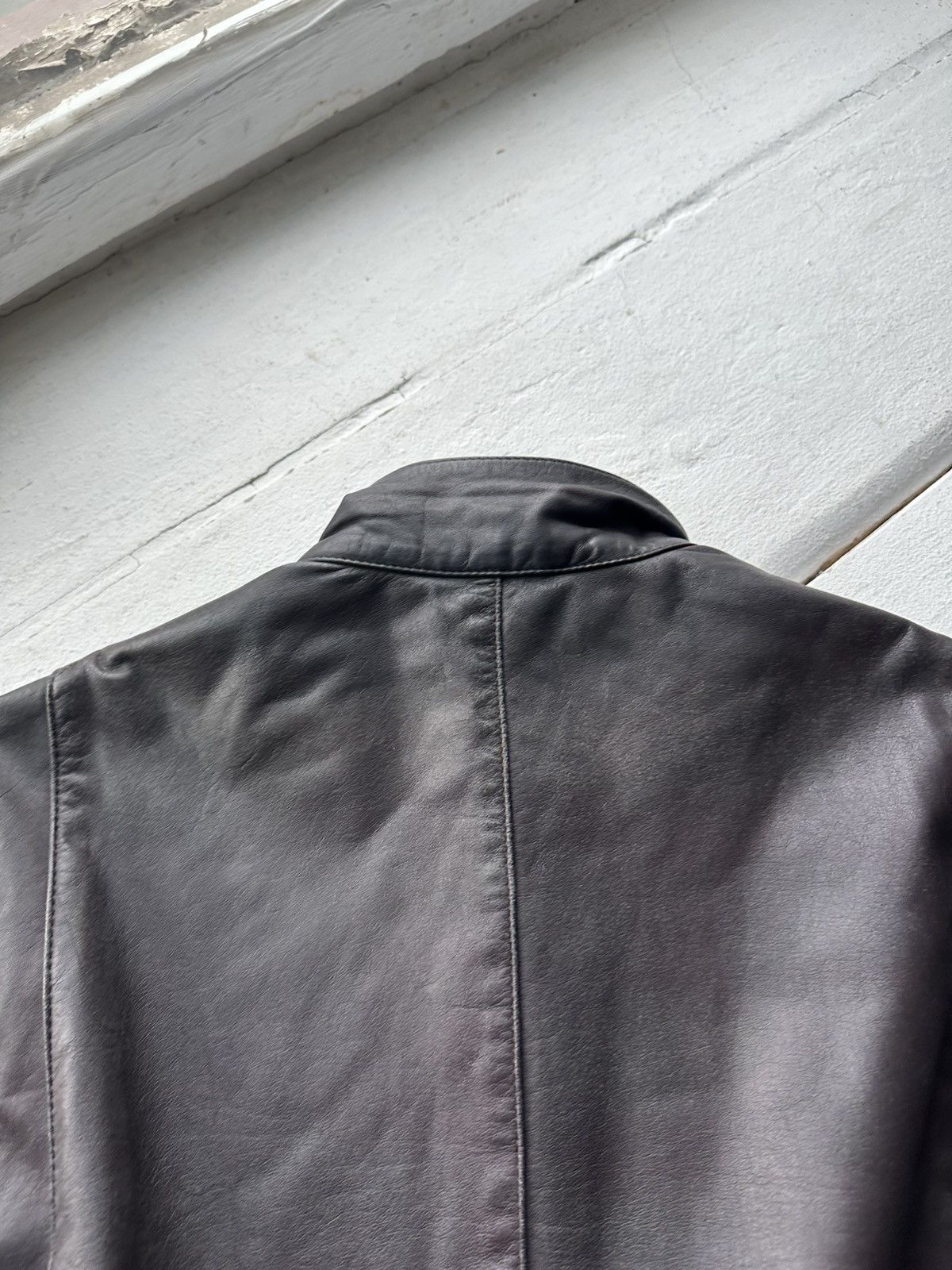 Other 🚨VNTG LEATHER JACKET AVANT GARDE ASYMMETRICAL BLACK MOTO Size US S / EU 44-46 / 1 - 17 Thumbnail