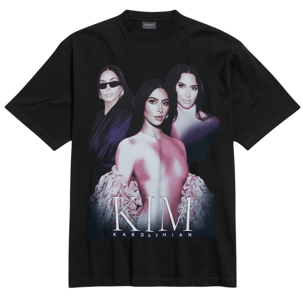 Balenciaga Balenciaga 'Kim K' Black Tee Size US M / EU 48-50 / 2 - 1 Preview