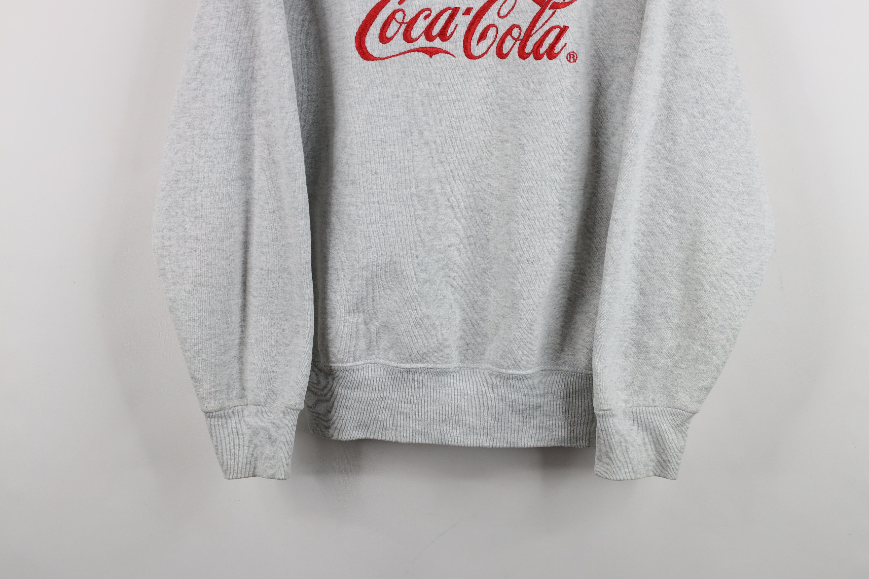 Coca Cola Vintage 90s Coca Cola Script Crewneck Sweatshirt Gray USA Size S / US 4 / IT 40 - 3 Thumbnail