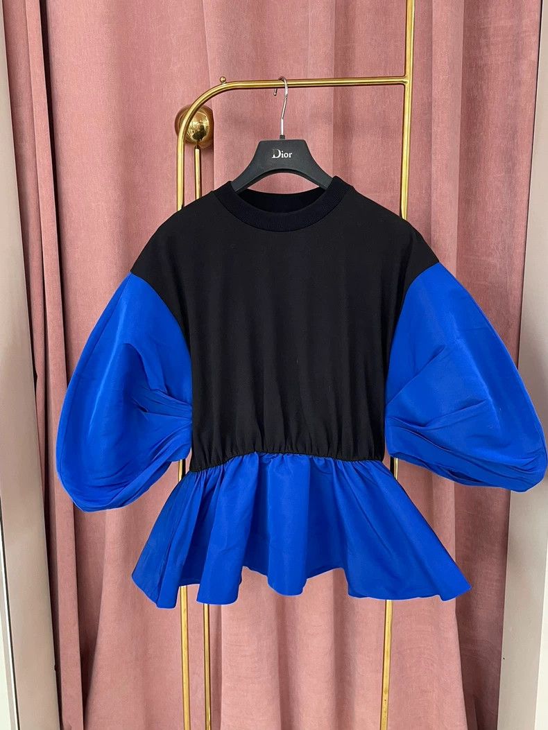 Alexander McQueen Alexander McQueen Black Blue Blouse - dmc Size US M / EU 48-50 / 2 - 1 Thumbnail
